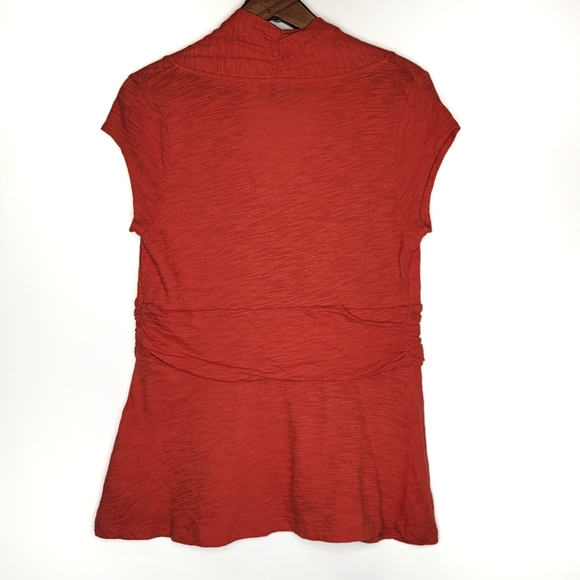 Anthropologie | Postmark Basketweave Top Burnt Orange Large - Picture 6 of 7